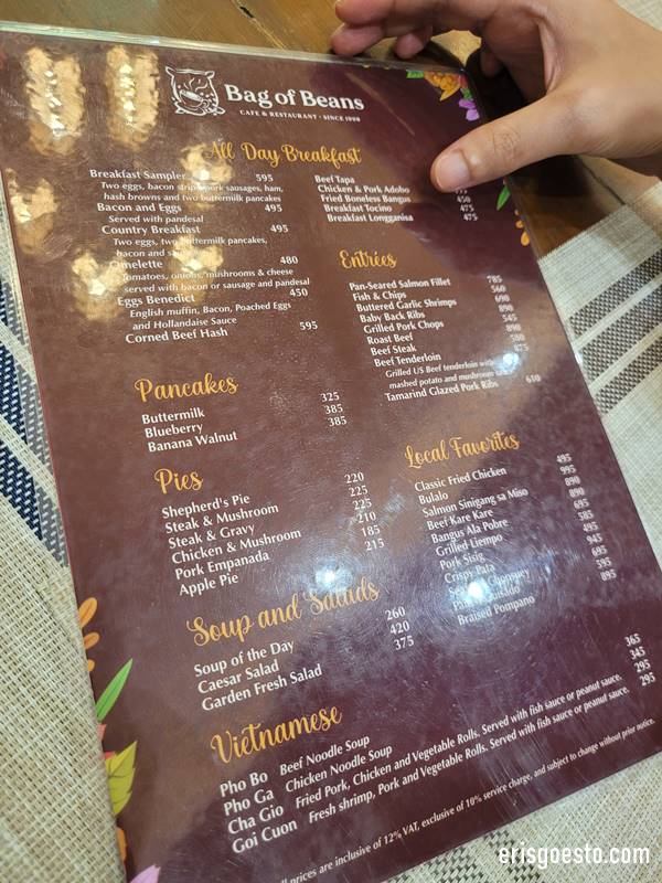 Breakfast at Bag of Beans (Main Branch), Tagaytay Eris Goes To